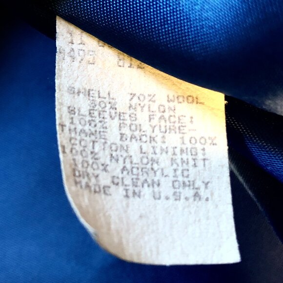 Milwaukee Brewers Wool Leather Varsity Jacket Vtg 90s Large Baseball Letterman - Picture 12 of 14